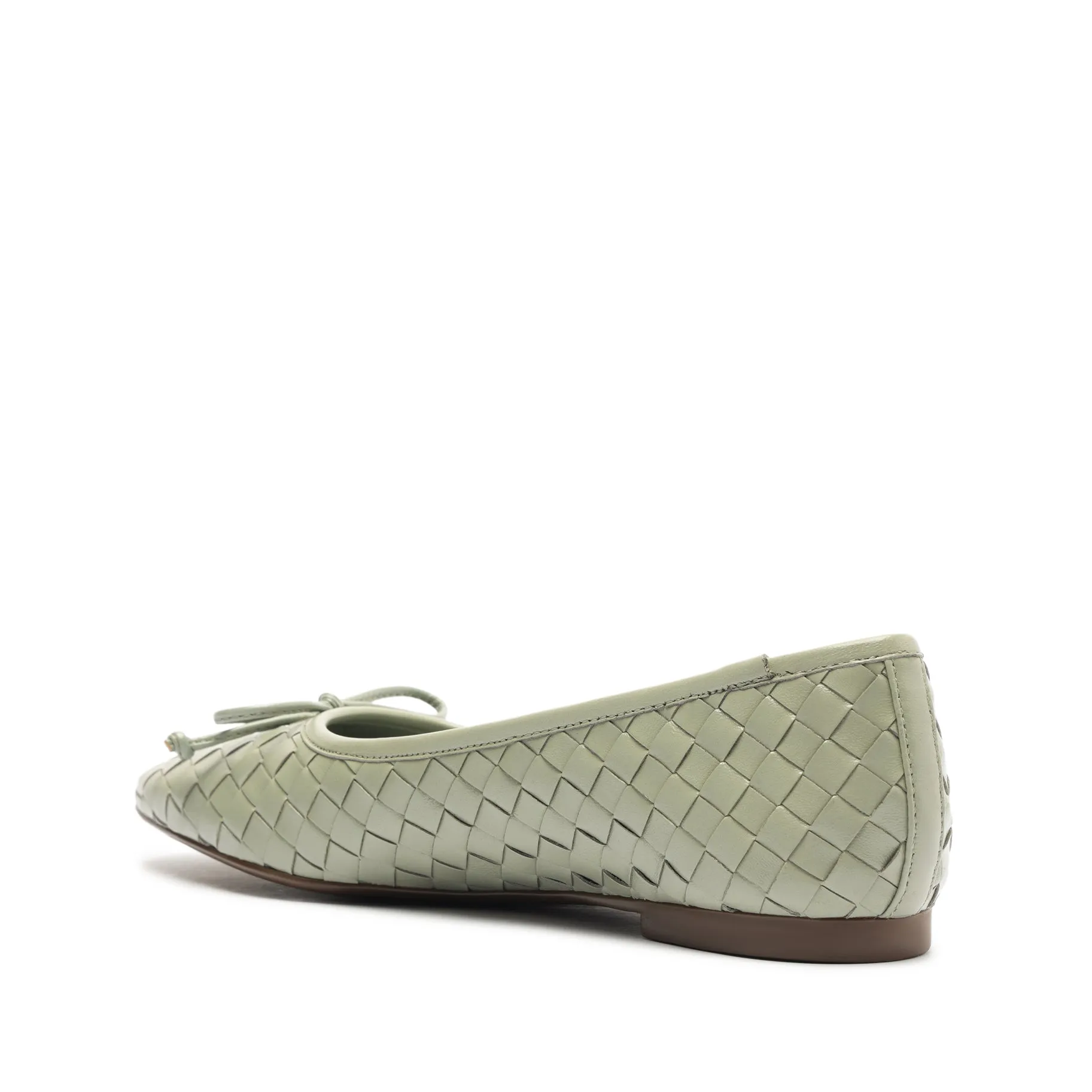 Arissa Woven Leather Flat