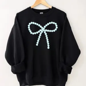 Pearl Bow Coquette Crewneck Sweatshirt