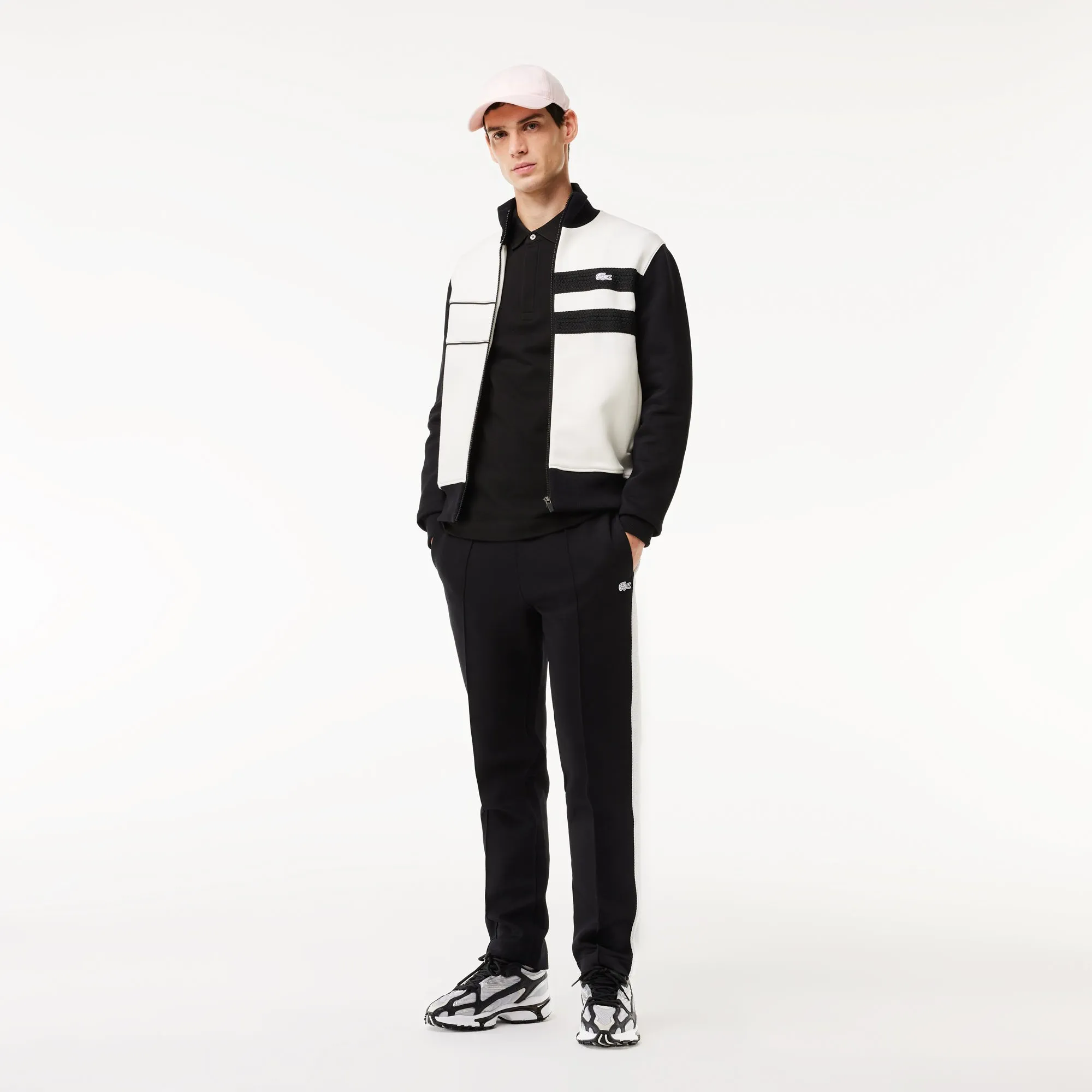 Smart Paris long sleeve stretch cotton Polo Shirt
